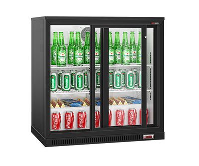 Bar refrigerators with sliding doors - 2 doors