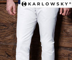 Karlowsky Chino bukser til mænd Hvid