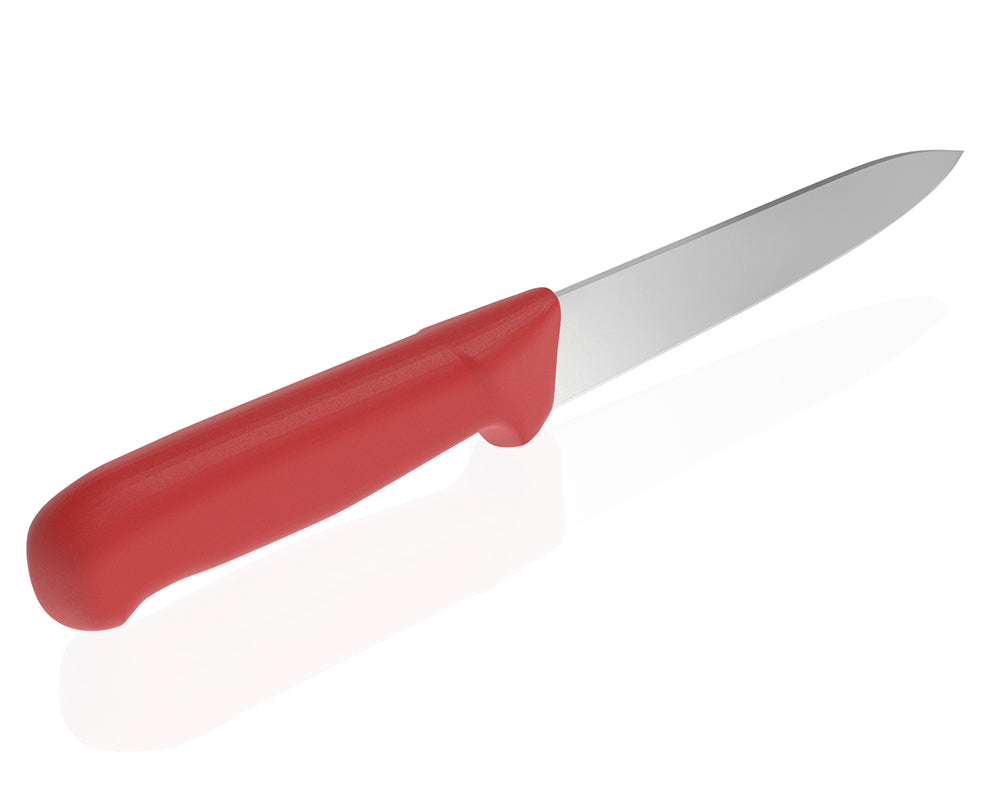 Kødkniv - 18 cm - rød