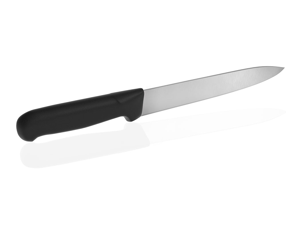 Kødkniv - 20 cm - sort