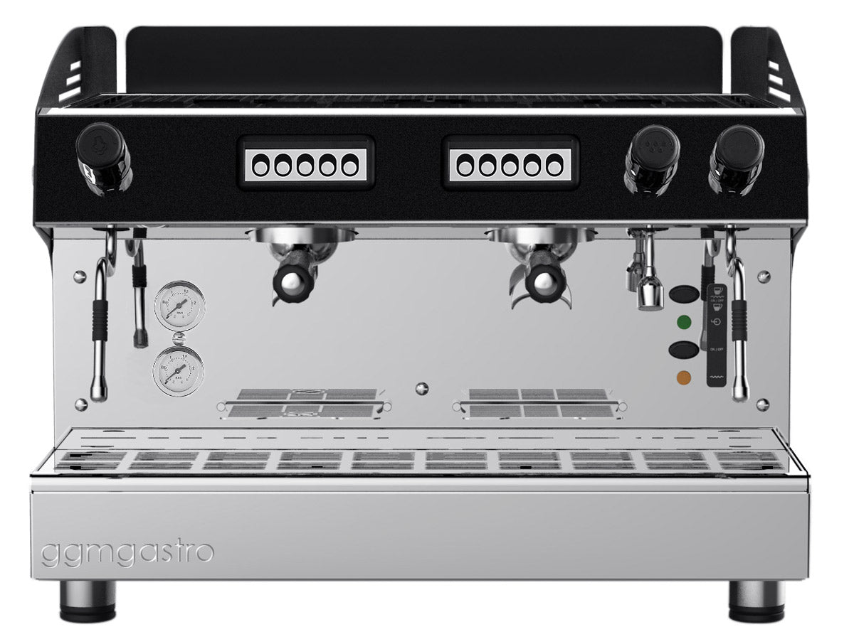 Espresso / kaffemaskine 2 Gruppe - Rustfrit stål