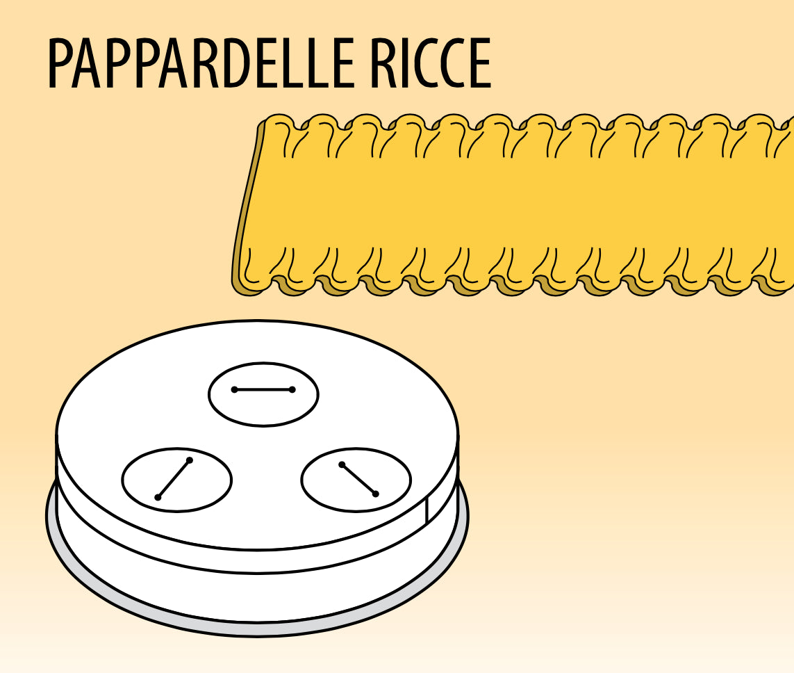 Pastaformskive Pappadelle Rice 16 mm