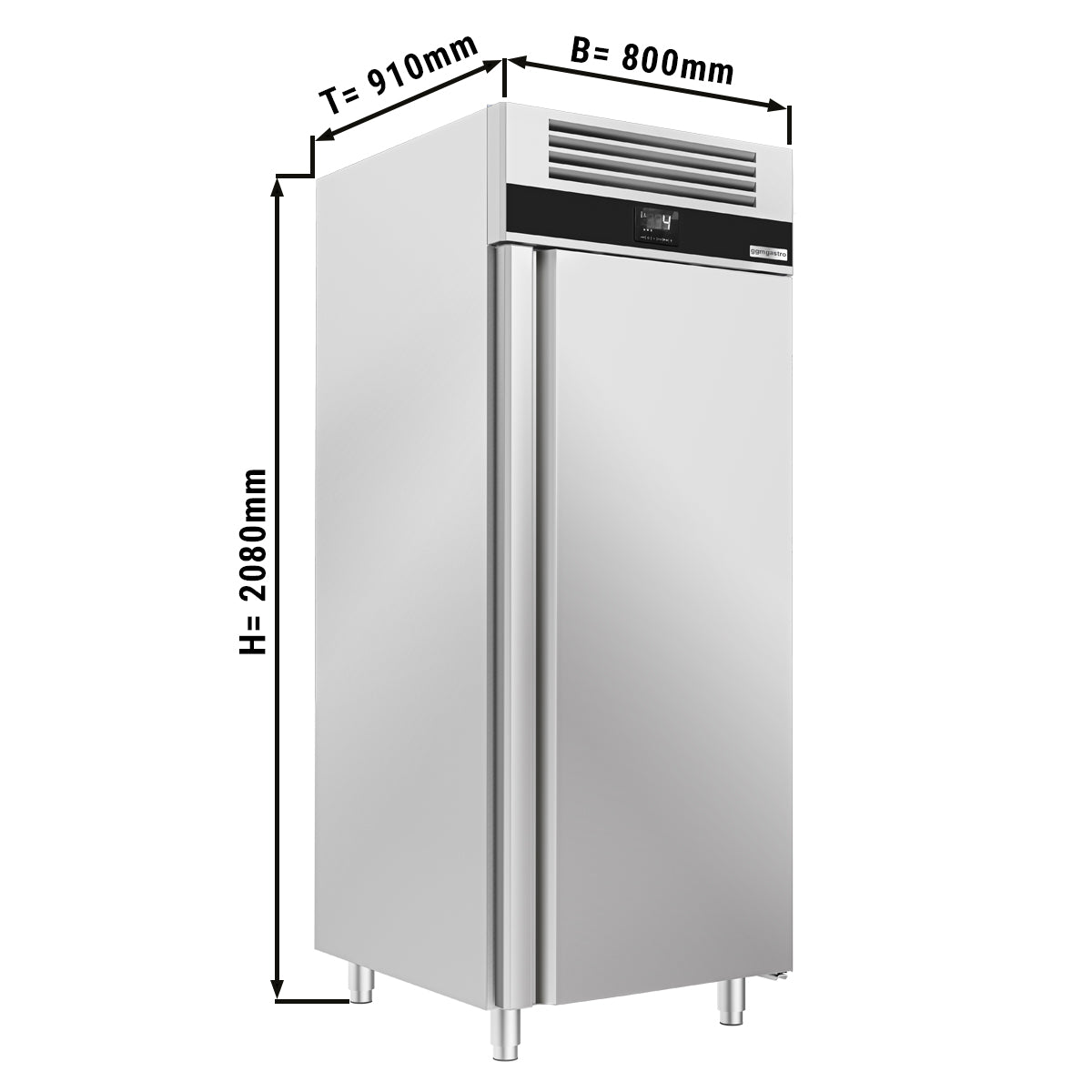 Bagerikøleskab - 0,8 x 0,91 m - med 1 dør