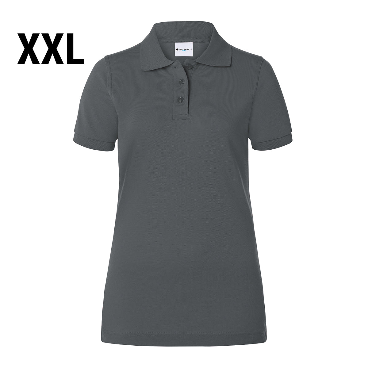 Karlowsky - Arbejdsbeklædning Basic Poloshirt til damer - Antracit - Størrelse: 2XL