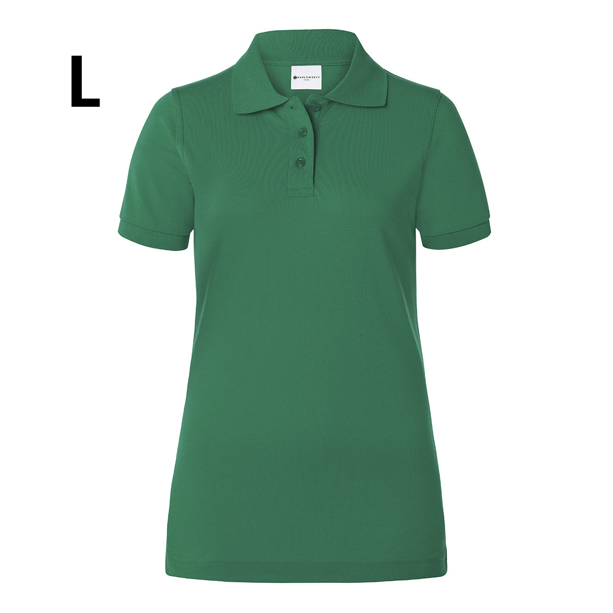 Karlowsky - Arbejdsbeklædning Basic Poloshirt til damer - Forest Green - Størrelse: L