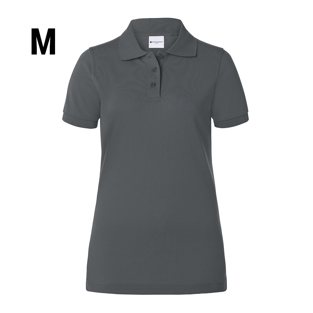 Karlowsky - Arbejdsbeklædning Basic Poloshirt til damer - Antracit - Størrelse: M