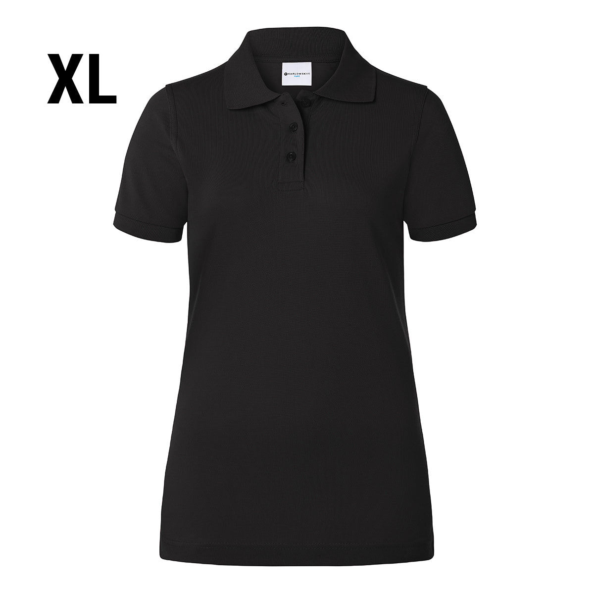 Karlowsky - Arbejdsbeklædning Basic Poloshirt til damer - Sort - Størrelse: XL