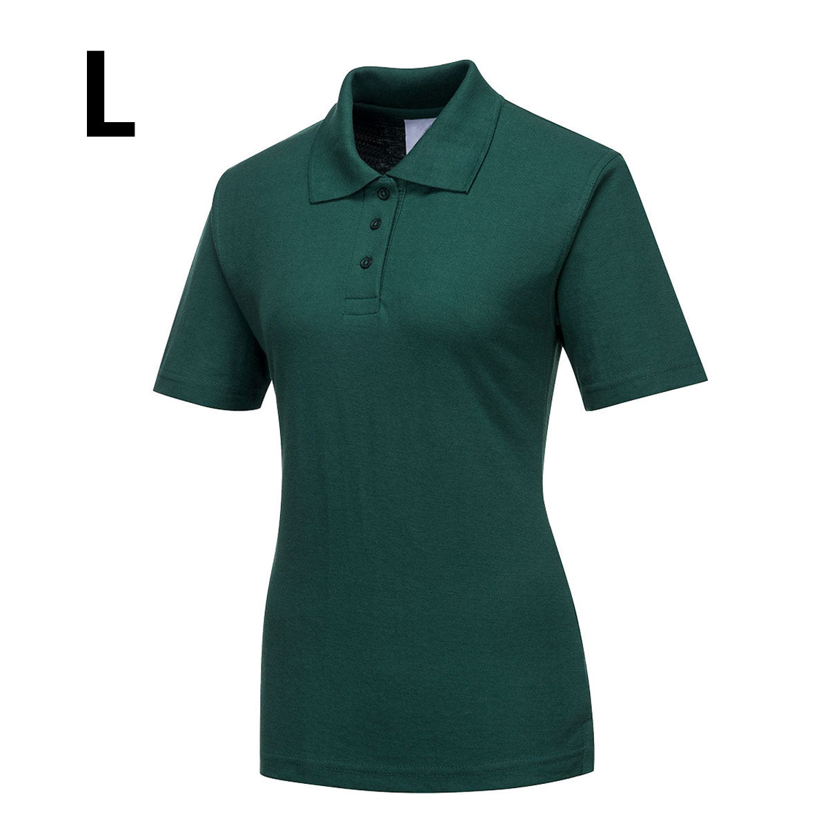 Poloshirt til damer - Flaske grøn - Størrelse: L