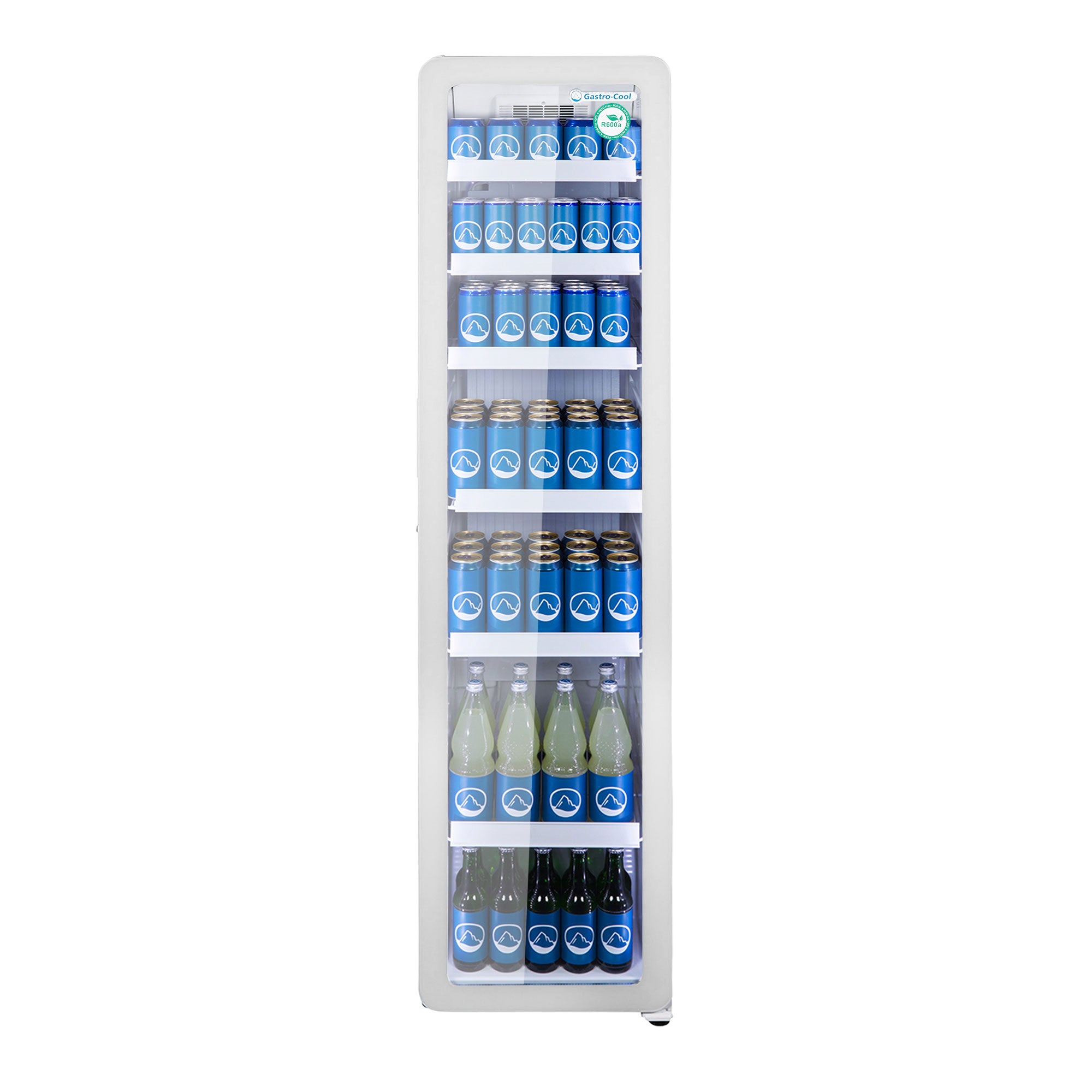 Flaskekøleskab - smalt - hvidt