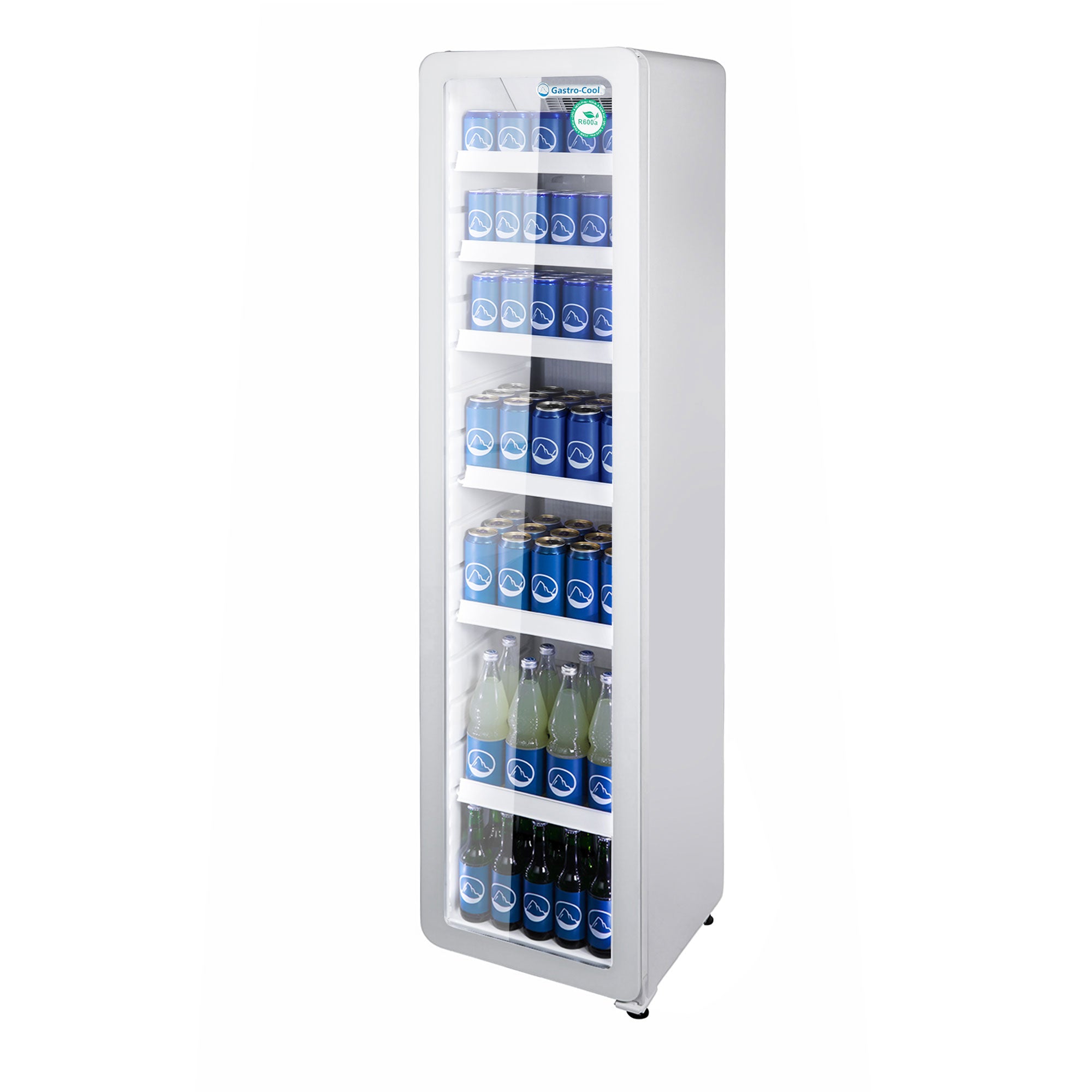 Flaskekøleskab - smalt - hvidt