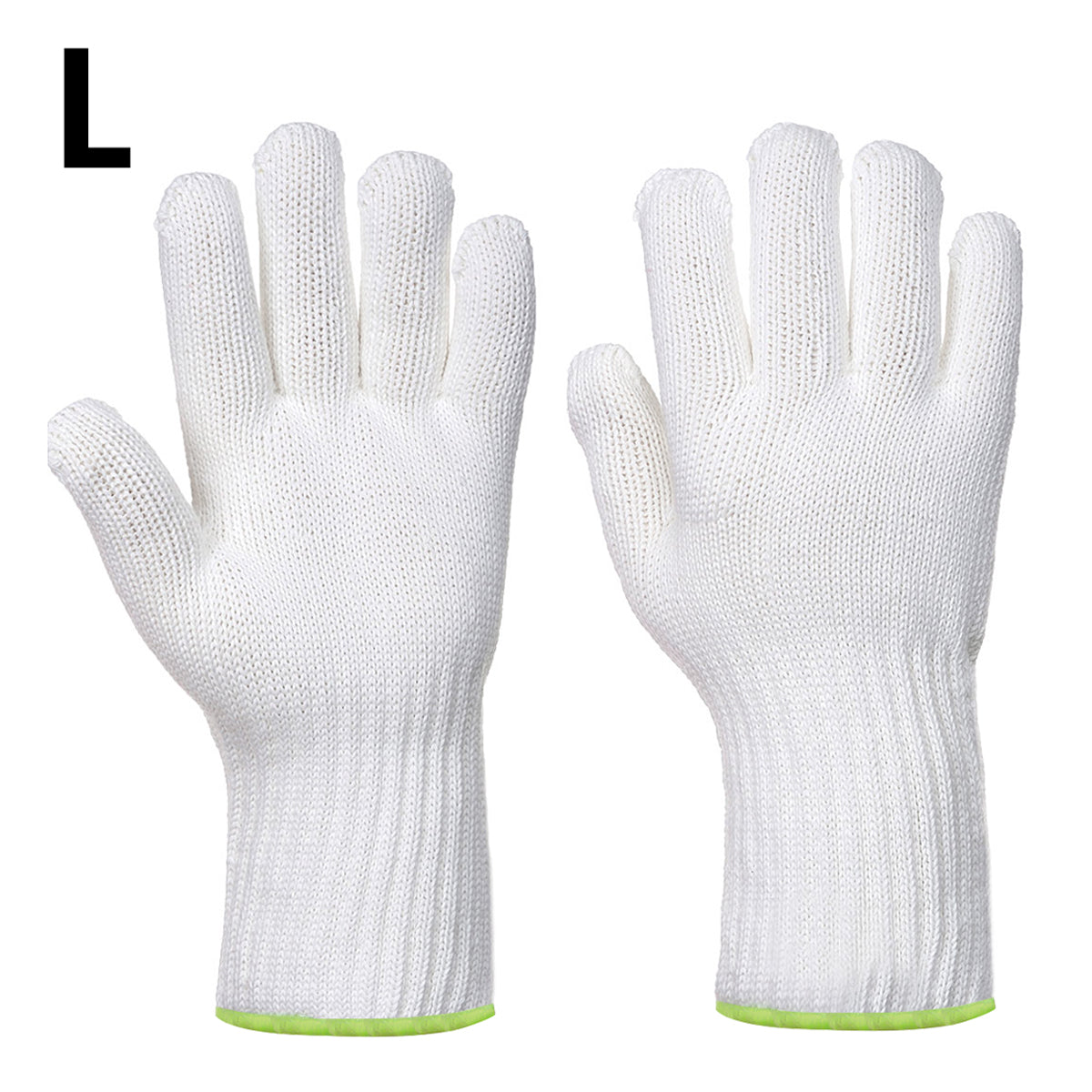 (10 stk.) Varmebestandig handske - hvid - størrelse: XL