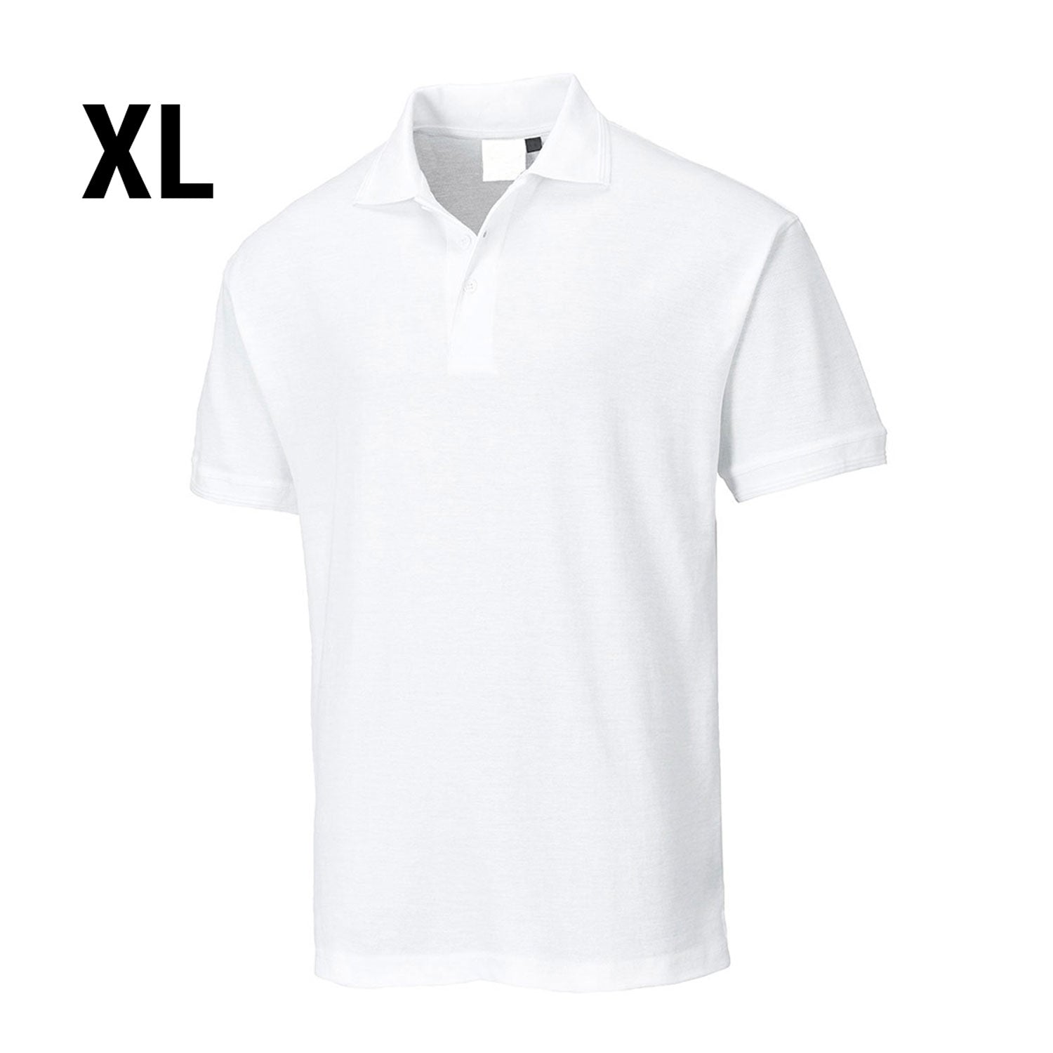 Poloshirt til mænd - Hvid - Størrelse: XL