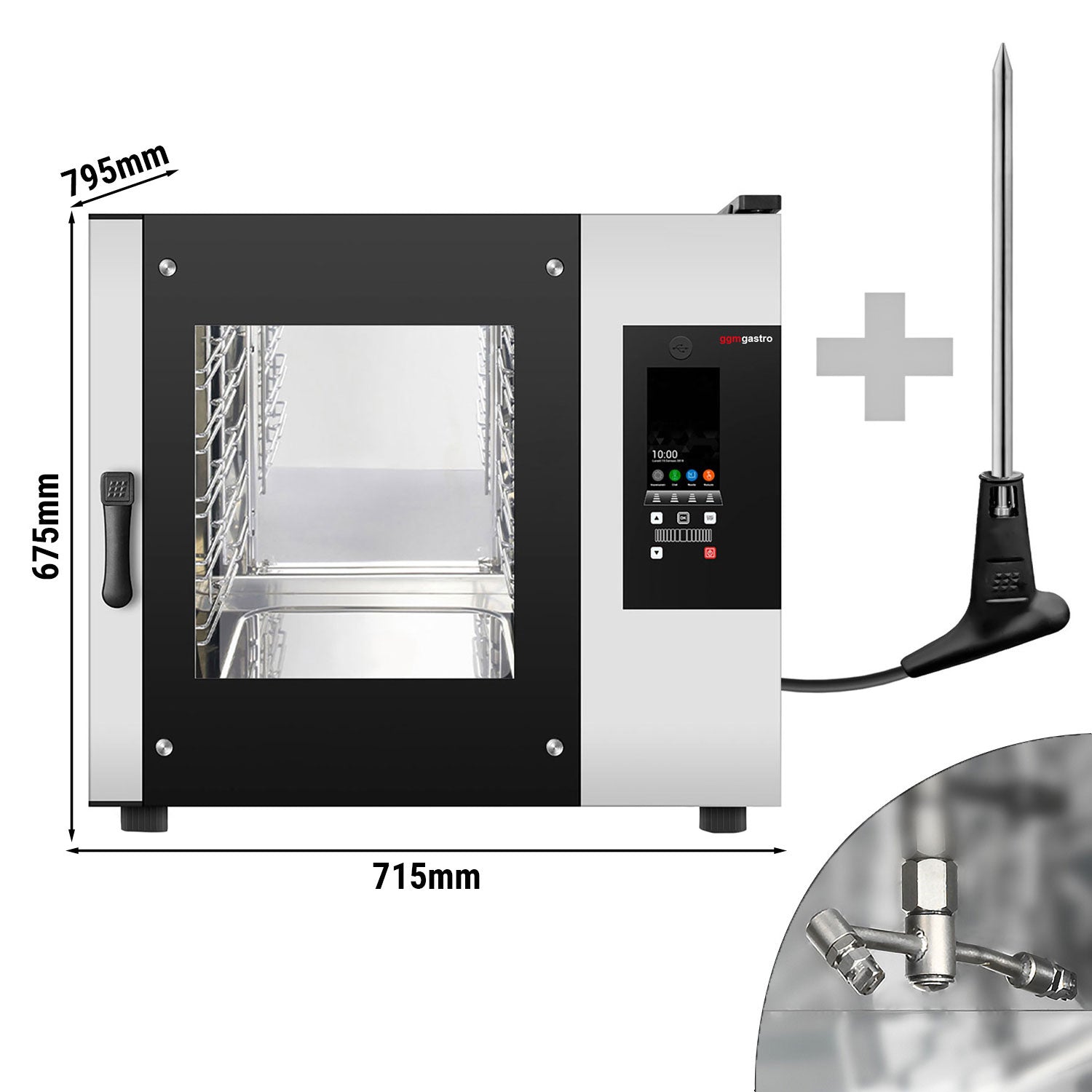 Kombidamper - Digital - 5x GN 1/1 - inkl. GRATIS automatisk vaskesystem