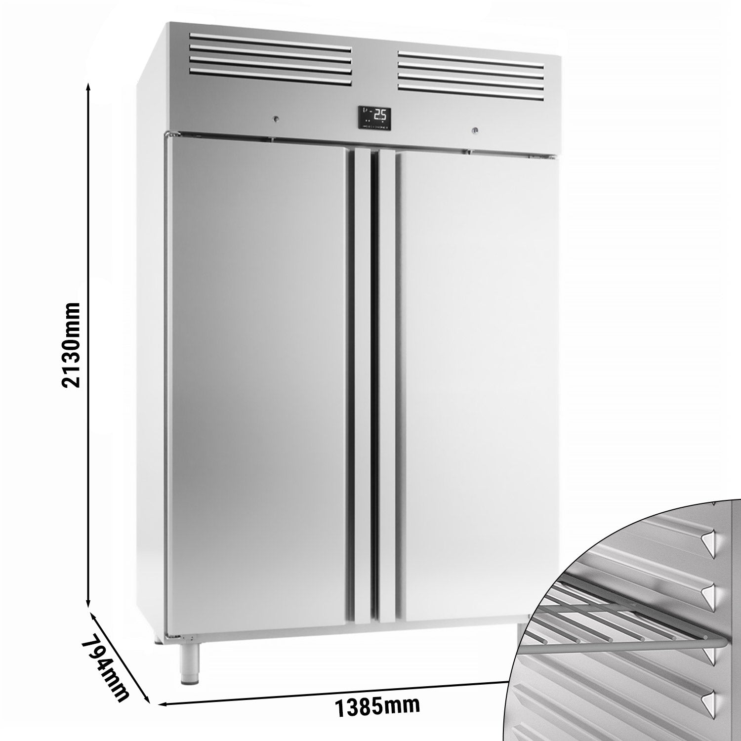 Køleskab (GN 2/1) - med 2 døre