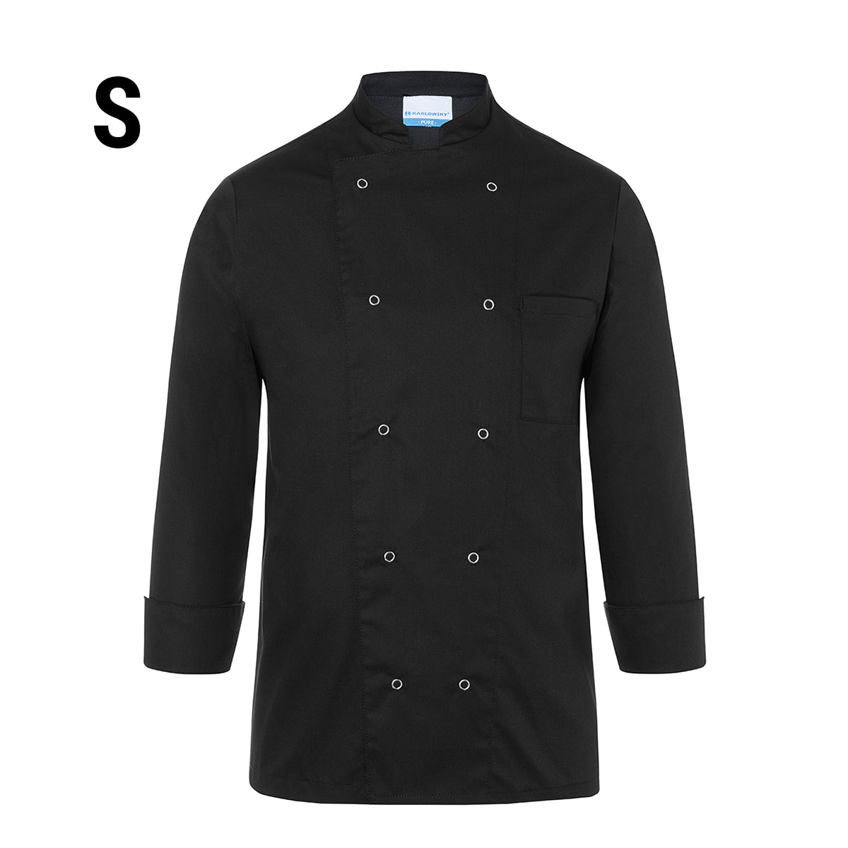 Karlowsky Chef's Jacket Basic - Sort - Størrelse: S