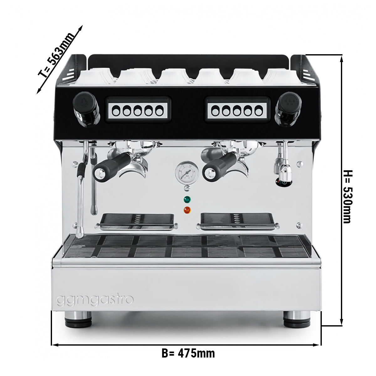 Espresso / kaffemaskine kompakt 2 Gruppe