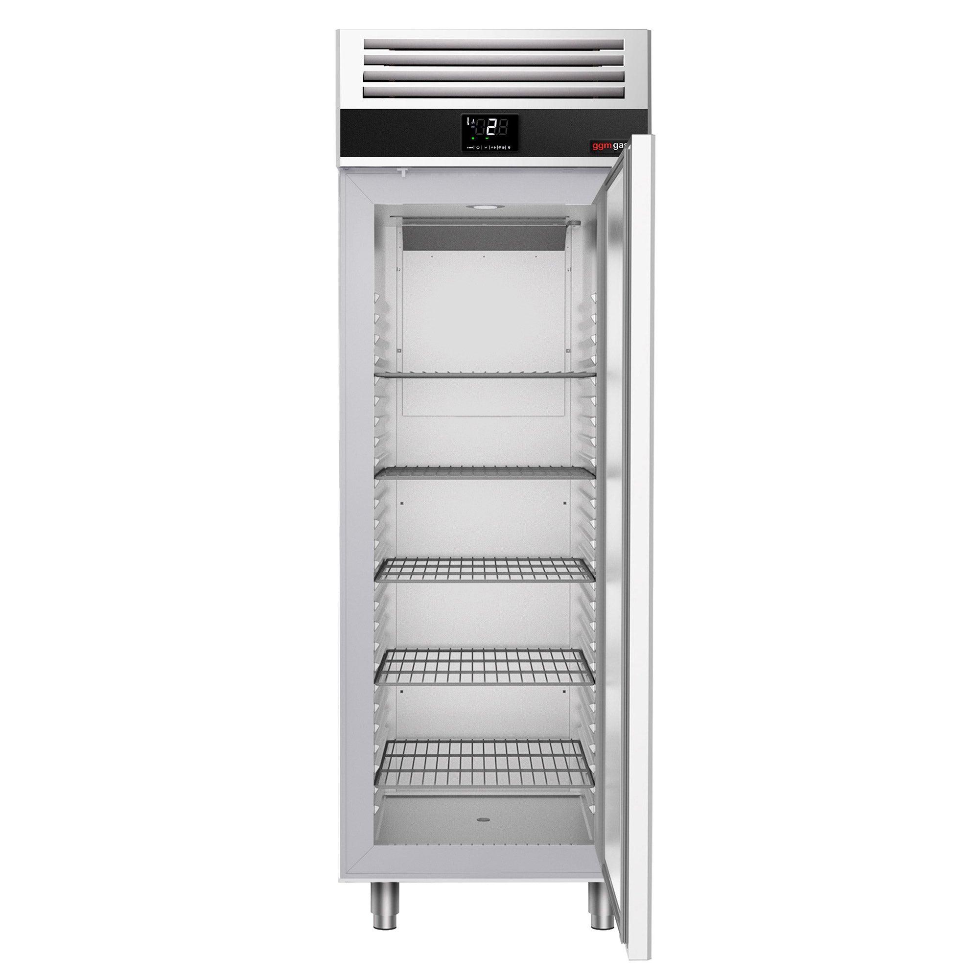 Køleskab - 0,7 x 0,81 m - 700 liter - med 1 låge i rustfrit stål