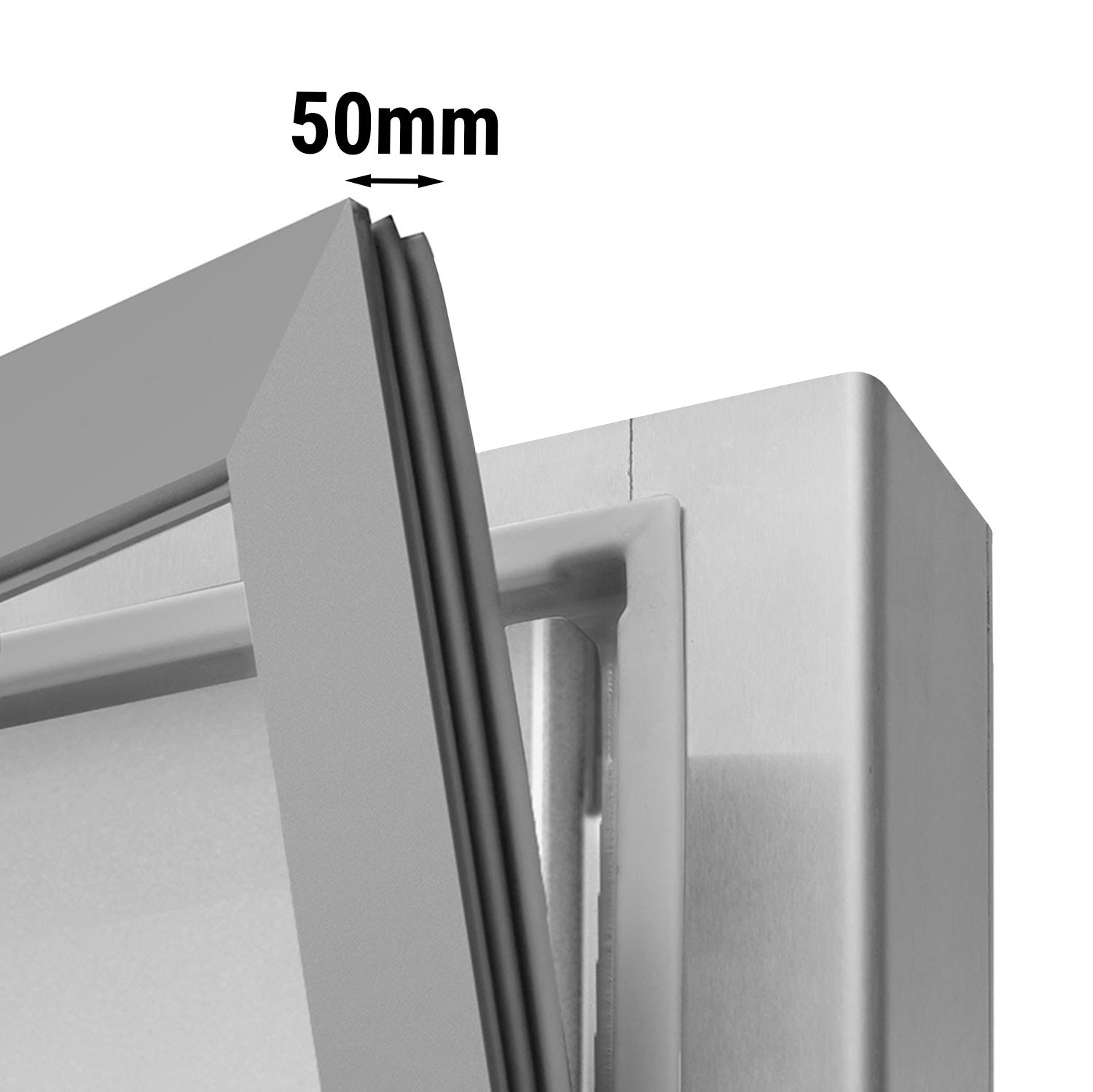 Køleskab af rustfrit stål – 400 liter - med 1 dør