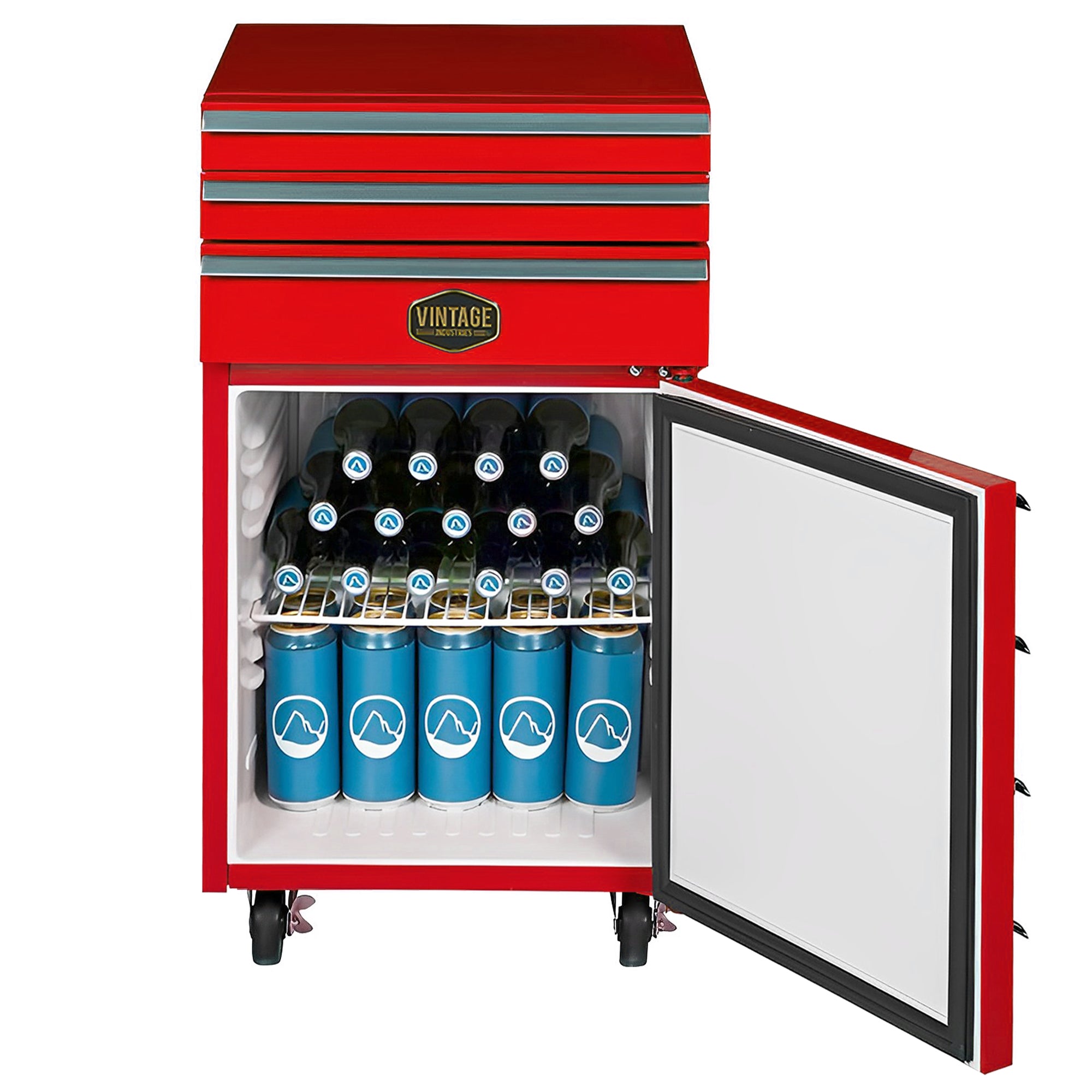 Køleskab "Workshop Trolley" - 50 liter - Rød