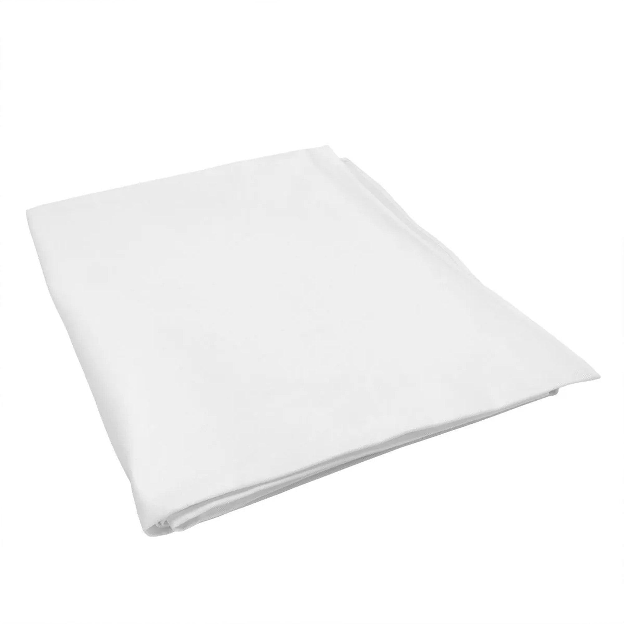 (50 stk.) Damask Center Blanket Porto - glat satin - 100 x 100 cm - hvid