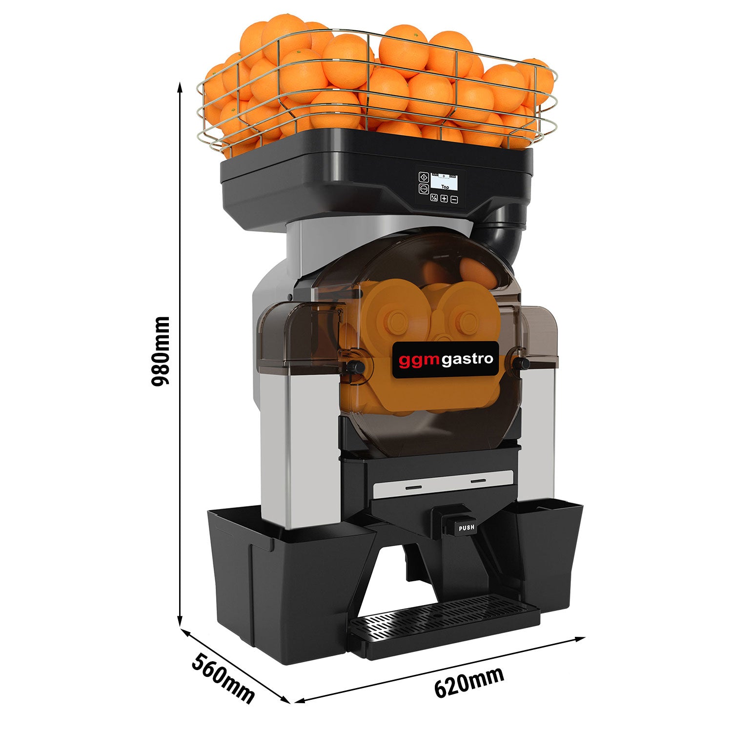 Elektrisk appelsinpresser - sølv - Automatisk fremføring