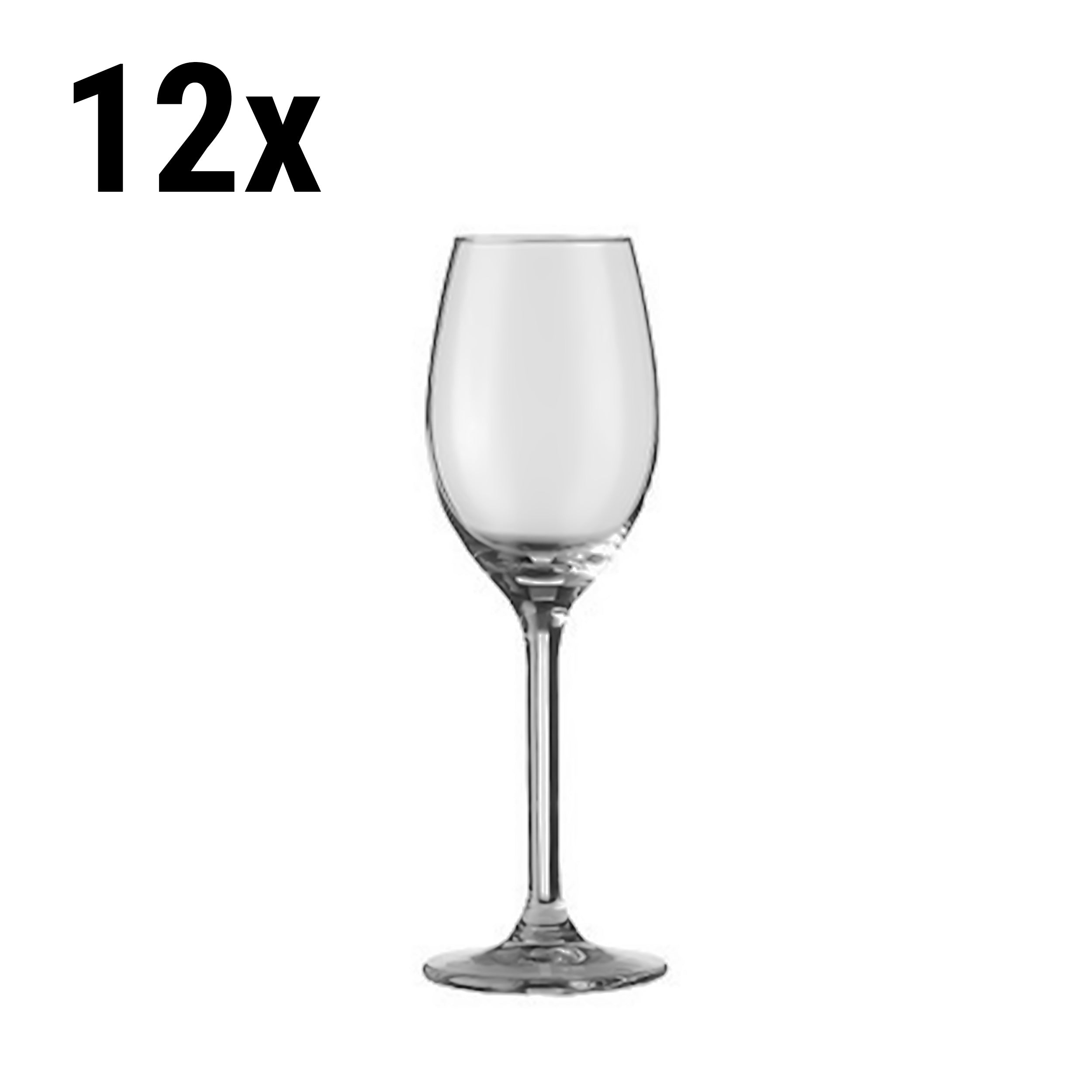 (12 stk.) Portvin-/Sherryglas - VENICE - 140 ml - Transparent