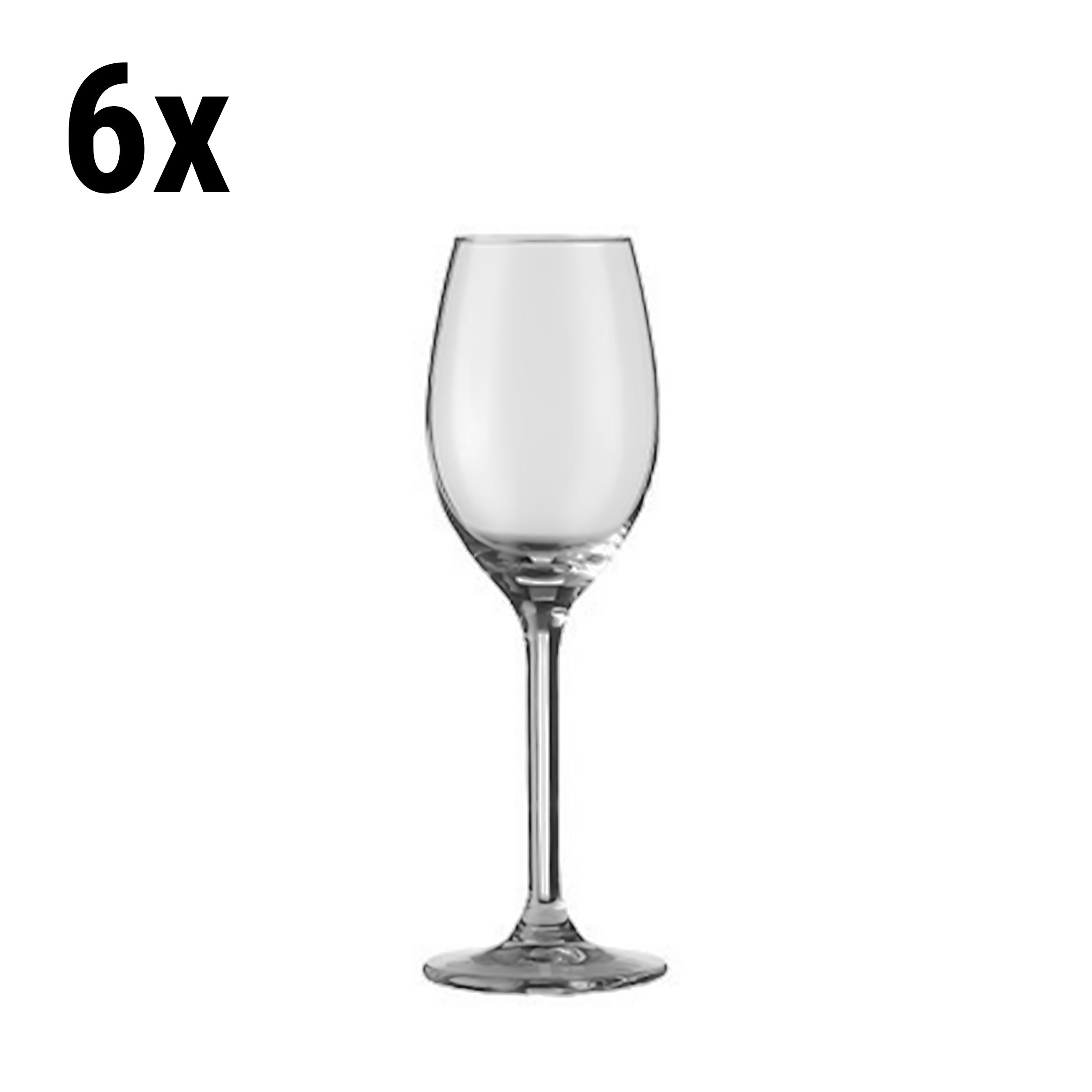 (6 stk.) Portvin-/Sherryglas - VENICE - 140 ml - Transparent