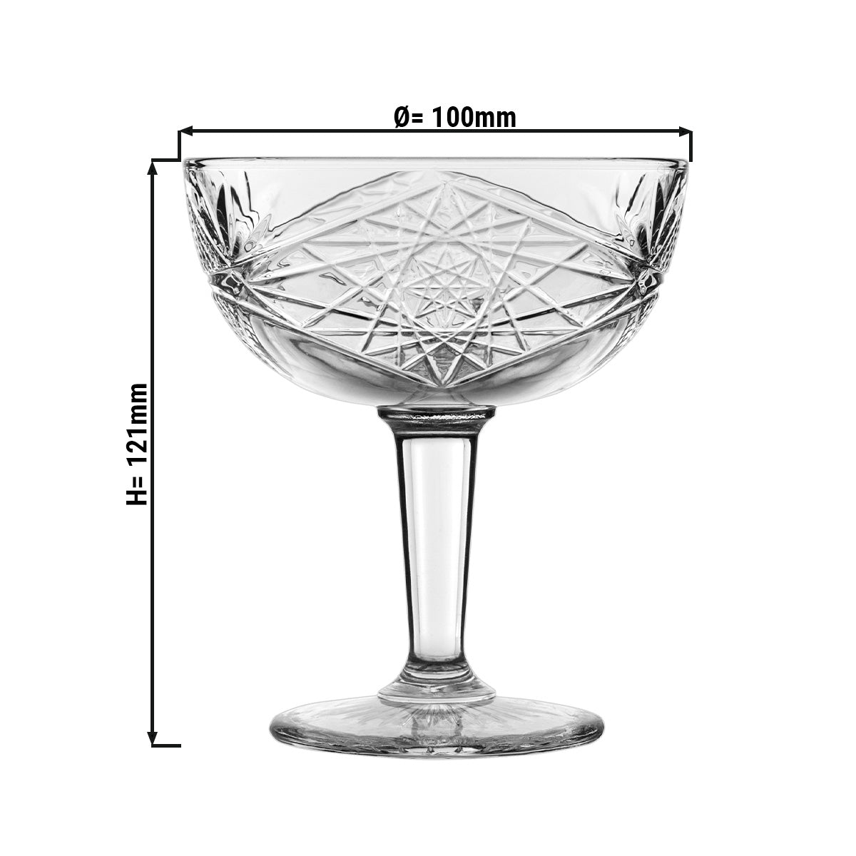 (12 stk.) Champagne Bowl - TIJUANA - 250 ml - Transparent