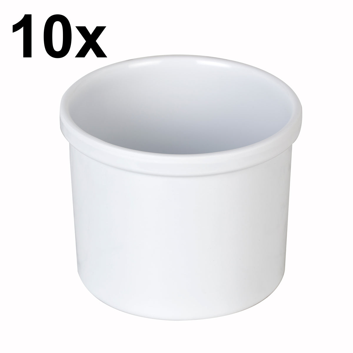 (10 stk) Melamin skål til kagestativ / buffestativ - Højde: 10 cm