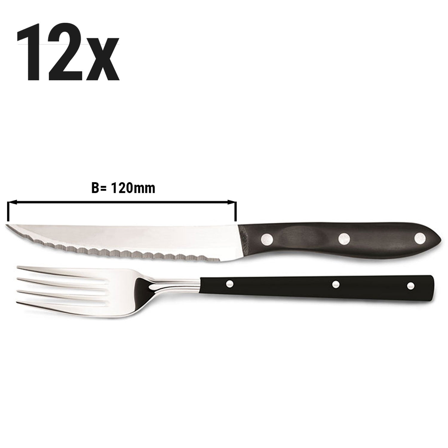 Steakkniv sæt - 11 cm