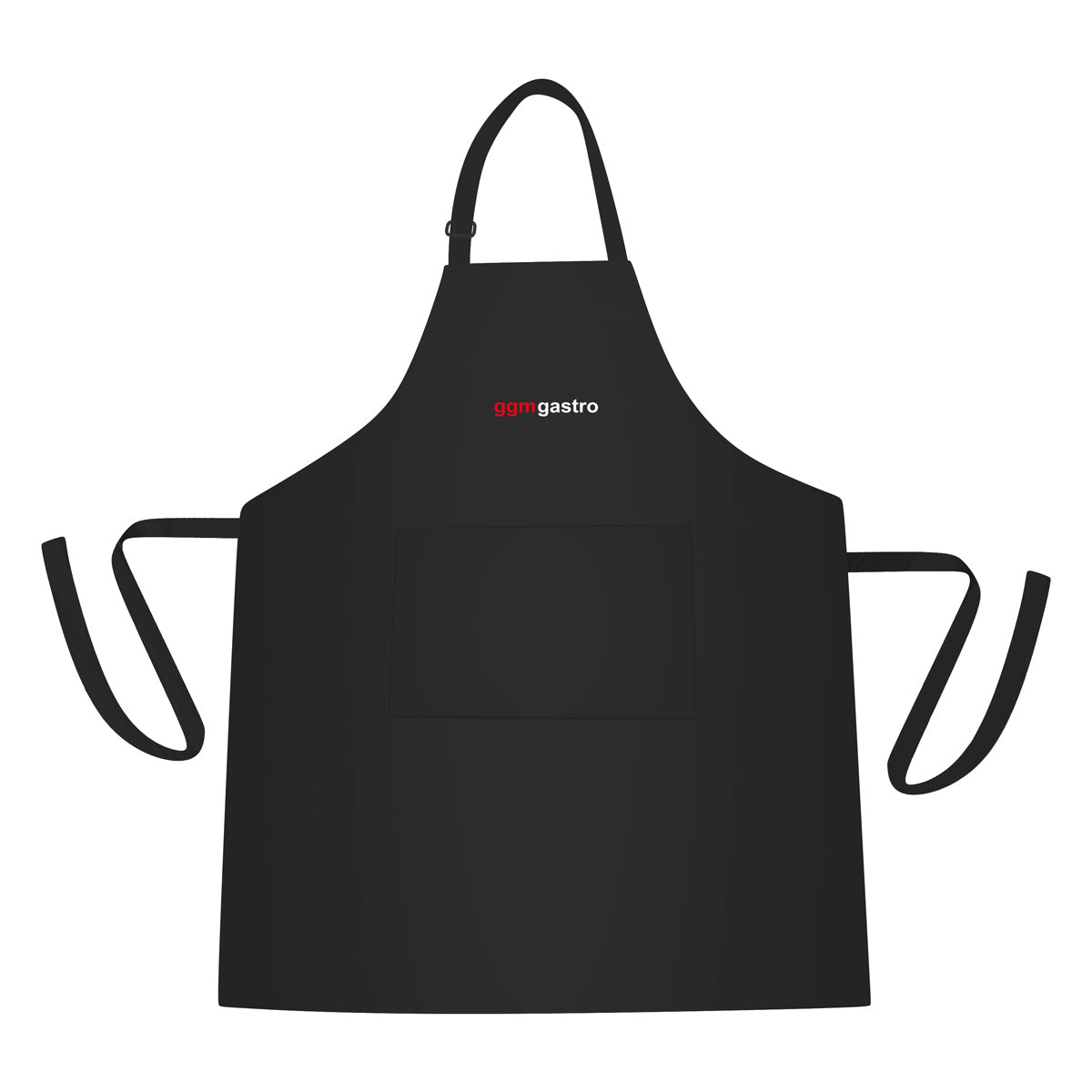 (5 stk) Bistroforklæde - Sort - med GGM Gastro logo - B x H: 67 x 84 cm