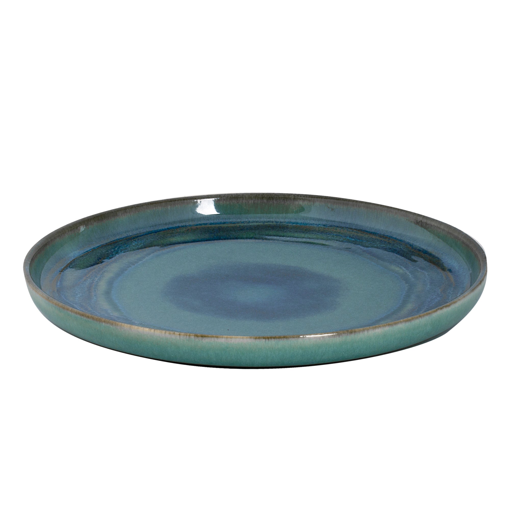 (6 stk.) MIAMI - Flad tallerken - Ø 28 cm - Grøn