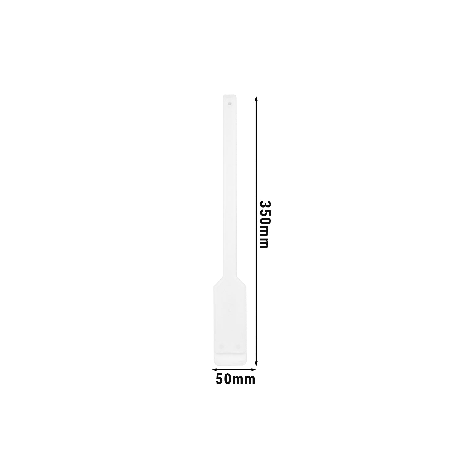 Flad spatel - 35 cm - hvid