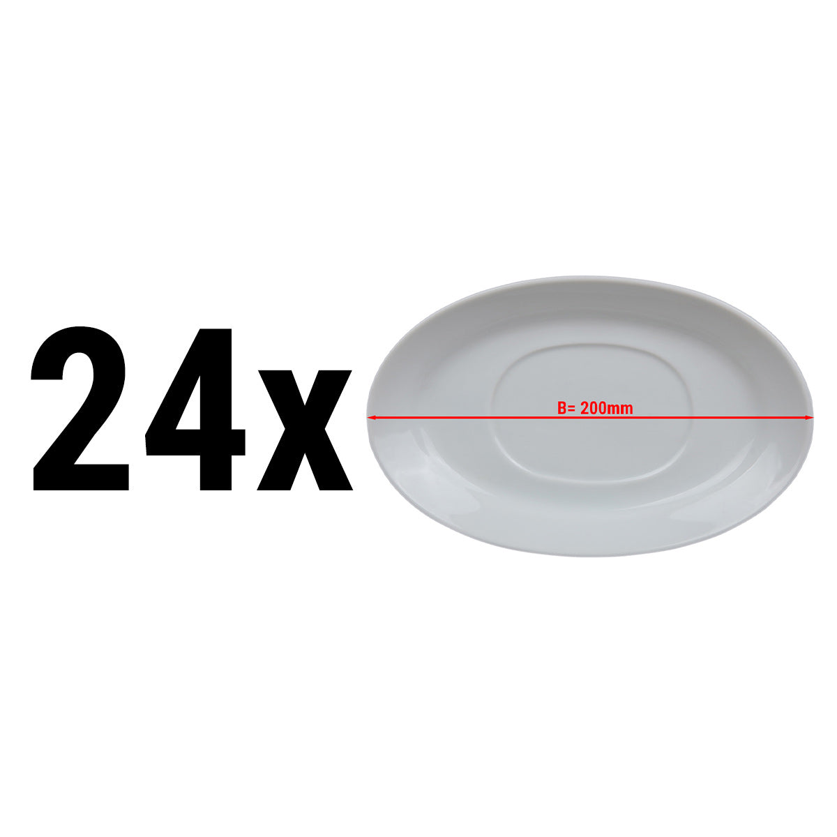 (24 stk.) MIX & MATCH - Underkop til sovsekande - Ø 20 cm