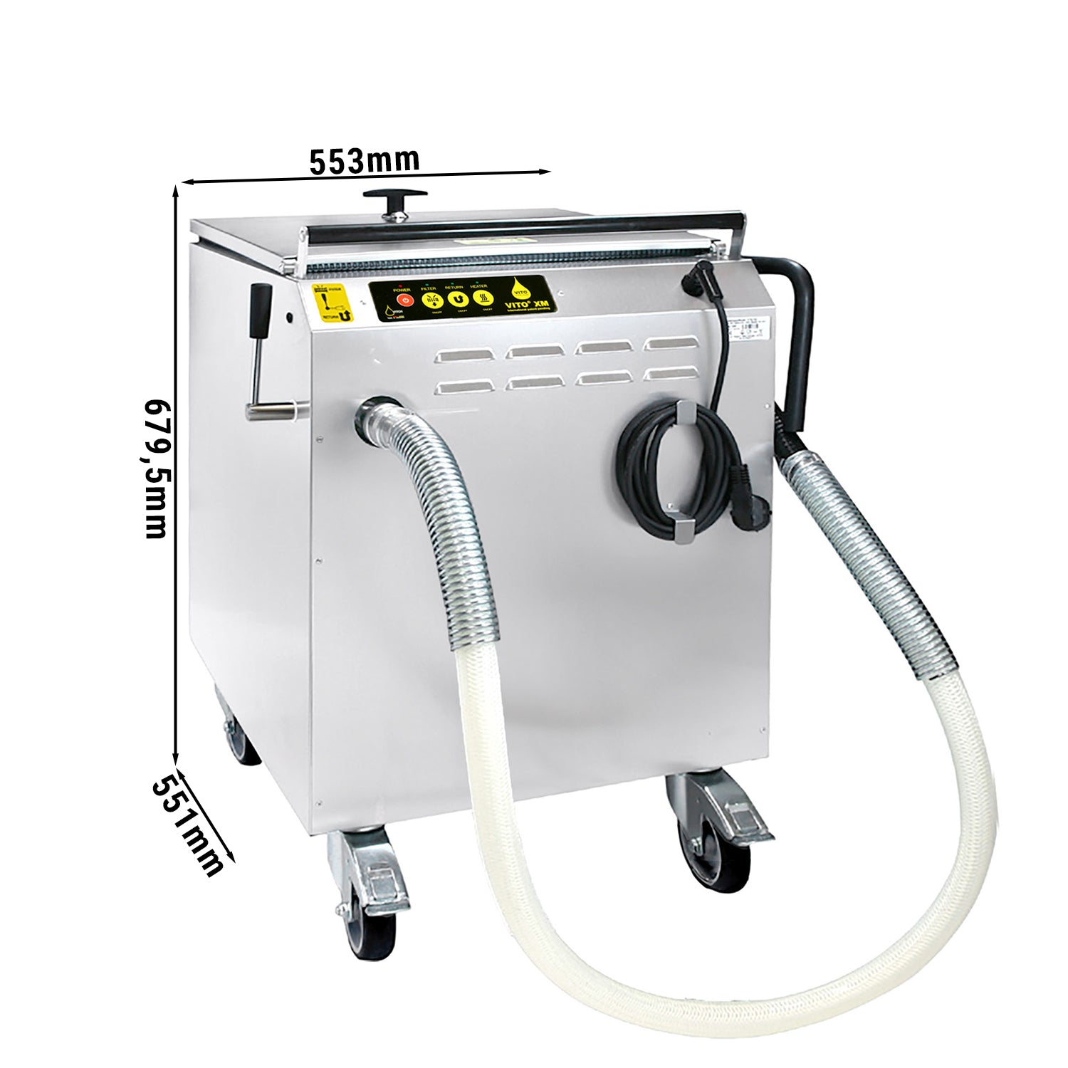 VITO | XS vakuumfiltreringssystem - 30 liter/minut - til max. 40 liters frituregryder