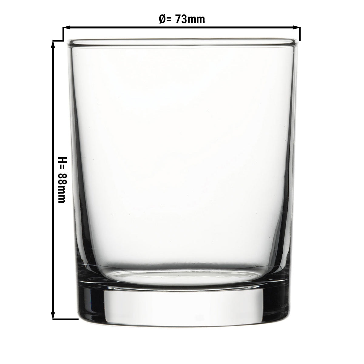 (12 stk.) CHICAGO whiskyglas - 0,25 liter