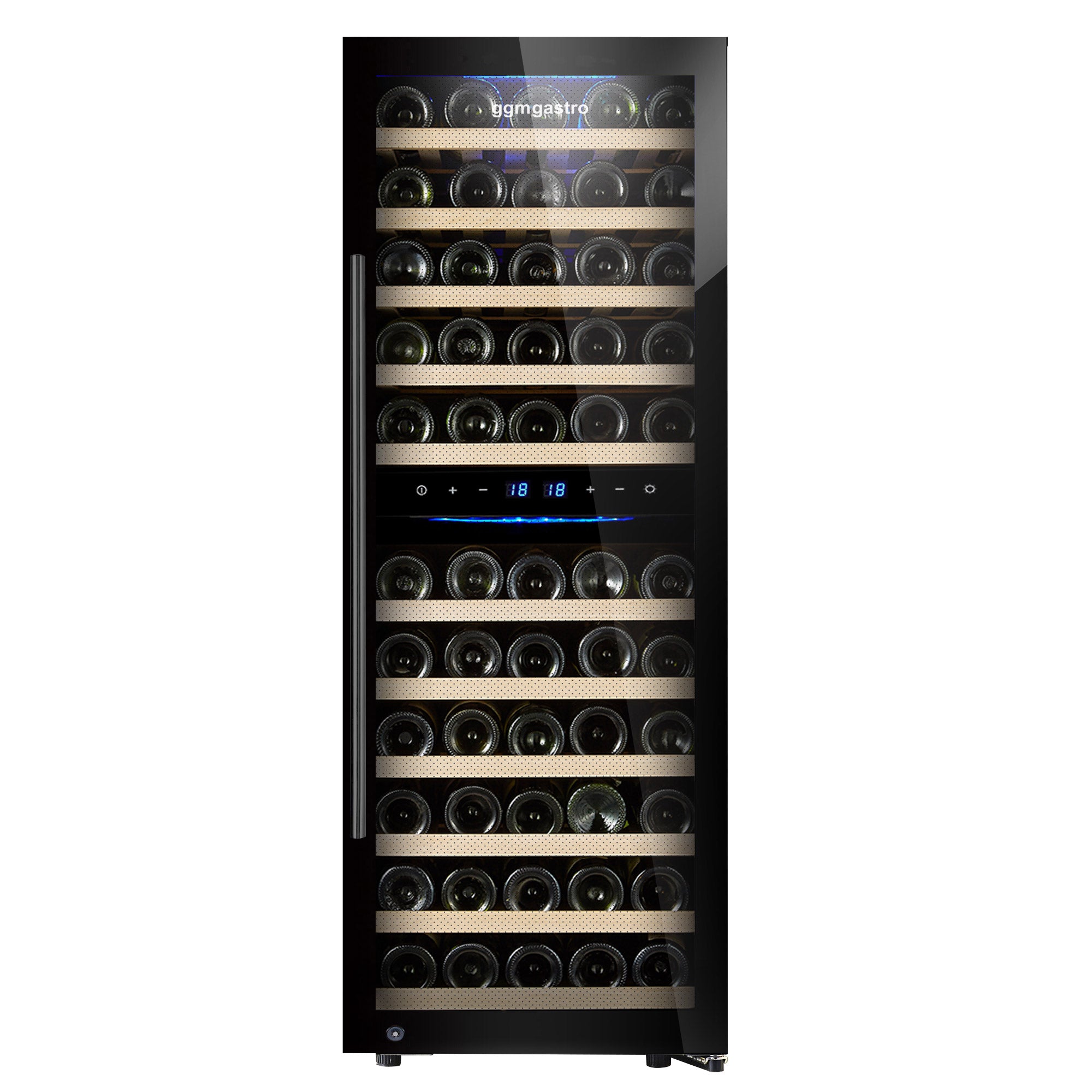 Vinkøleskab - 192 liter - sort / med 2 klimazoner