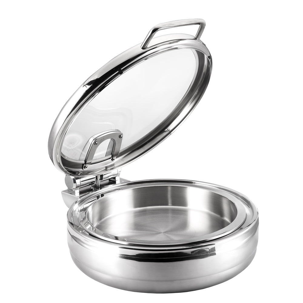 Chafing Dish i rustfrit stål - 5,7 liter - rund