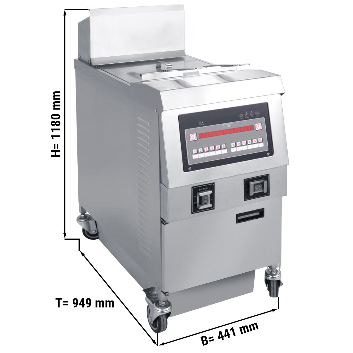 Elektrisk friture - 25 liter (14,2 kW)