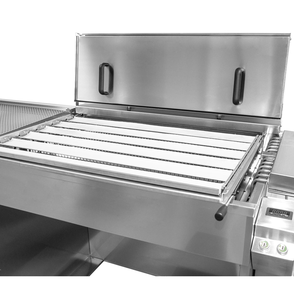 Halvautomatisk doughnut frituremaskine / fedt bageplade - kapacitet: 360 stykker / t