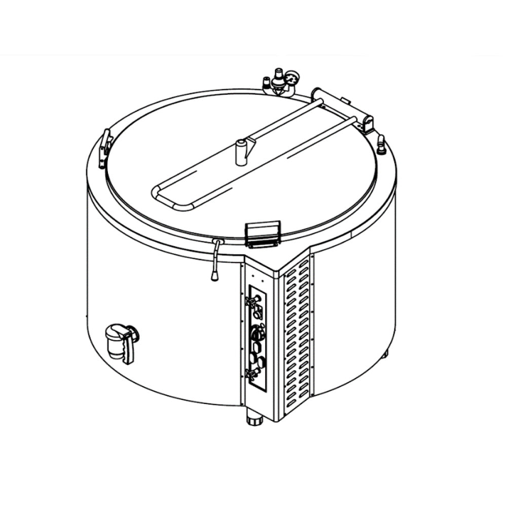 Elektrisk kogekar - 300 liter - Indirekte opvarmning