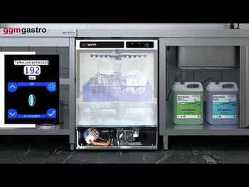 Underbordsopvaskemaskine - Touch - 3,6 kW - med Sæbe-, Skylle- & Afløbspumpe