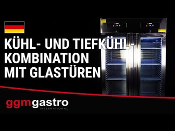 Køle- & Frysekombination PREMIUM - GN 2/1 - 1400 Liter - med 2 glasdøre