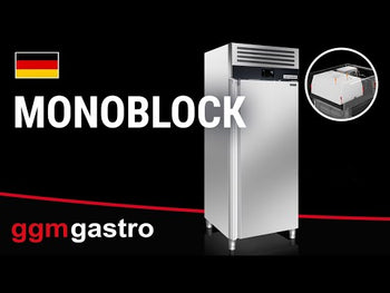 Bagerikøleskab Rustfri Stål PREMIUM PLUS - EN 600x800 - 850 Liter- med 1 glasdør