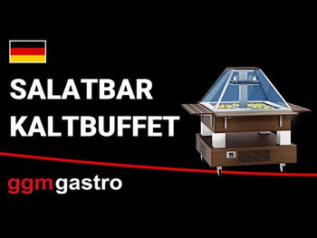 Salatbar kold buffet - 1,6 m - til 4x GN 1/1