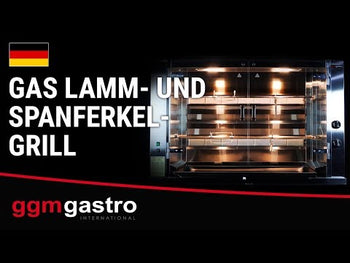 Gas-lam / pattegrisgrill med 2 spyd