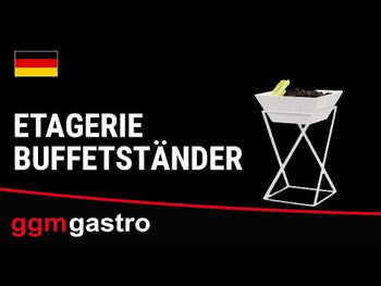 Kagefod / buffetstativ - inkl 1 melaminskål - firkantet