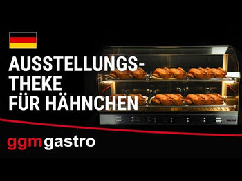 Udstillingsdisk til kylling med skærebræt, der kan trækkes ud