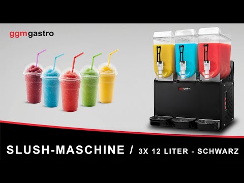 Slush-maskine - 12 liter - Sort
