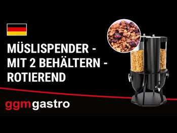 Müsli dispenser - med 2 beholdere - roterende
